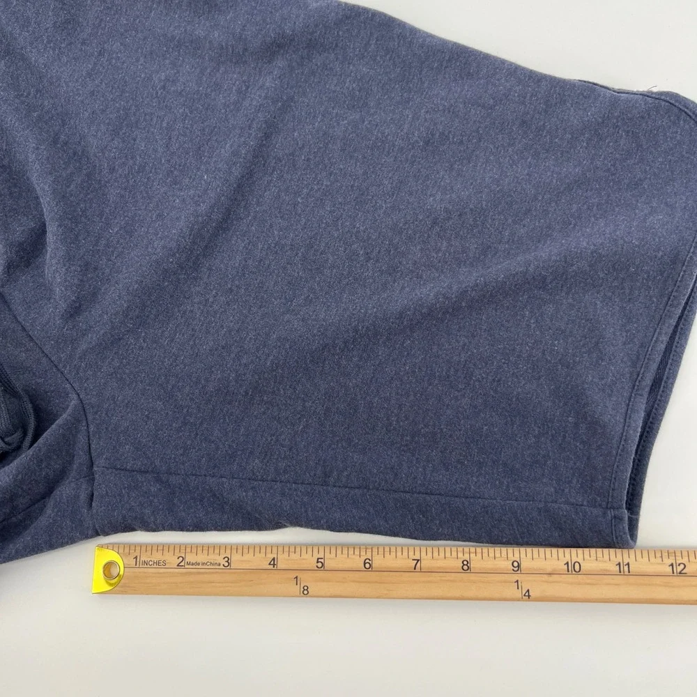 Eddie Bauer Mens Navy Heather Knit Lounge Shorts XL Drawstring ELS2022S